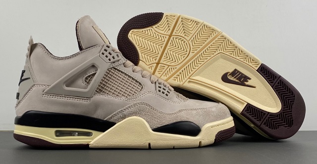 Air Jordan Retro 4 SuperA Fossil Stone